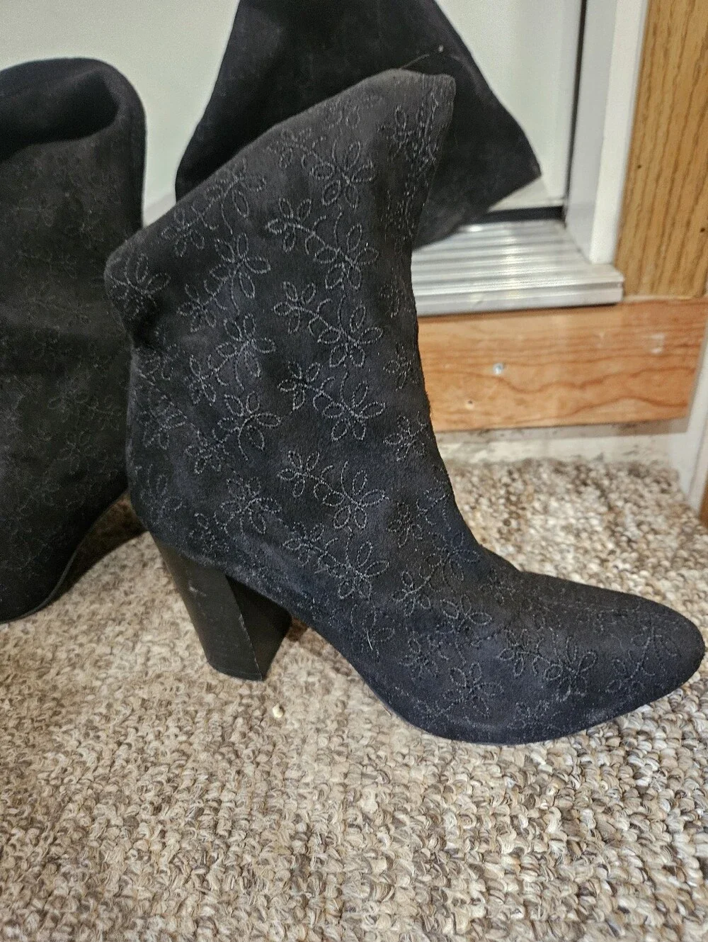 Mia Black Women's Over-the-Knee Suede Boots Size 8